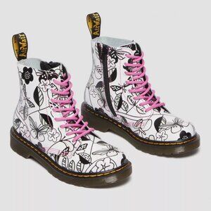 Dr. Martens 1460 Meadow Print Leather Lace Up Boots